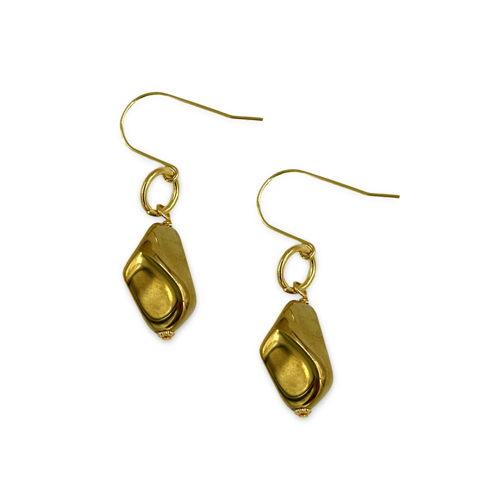 Metallic Brush Earring