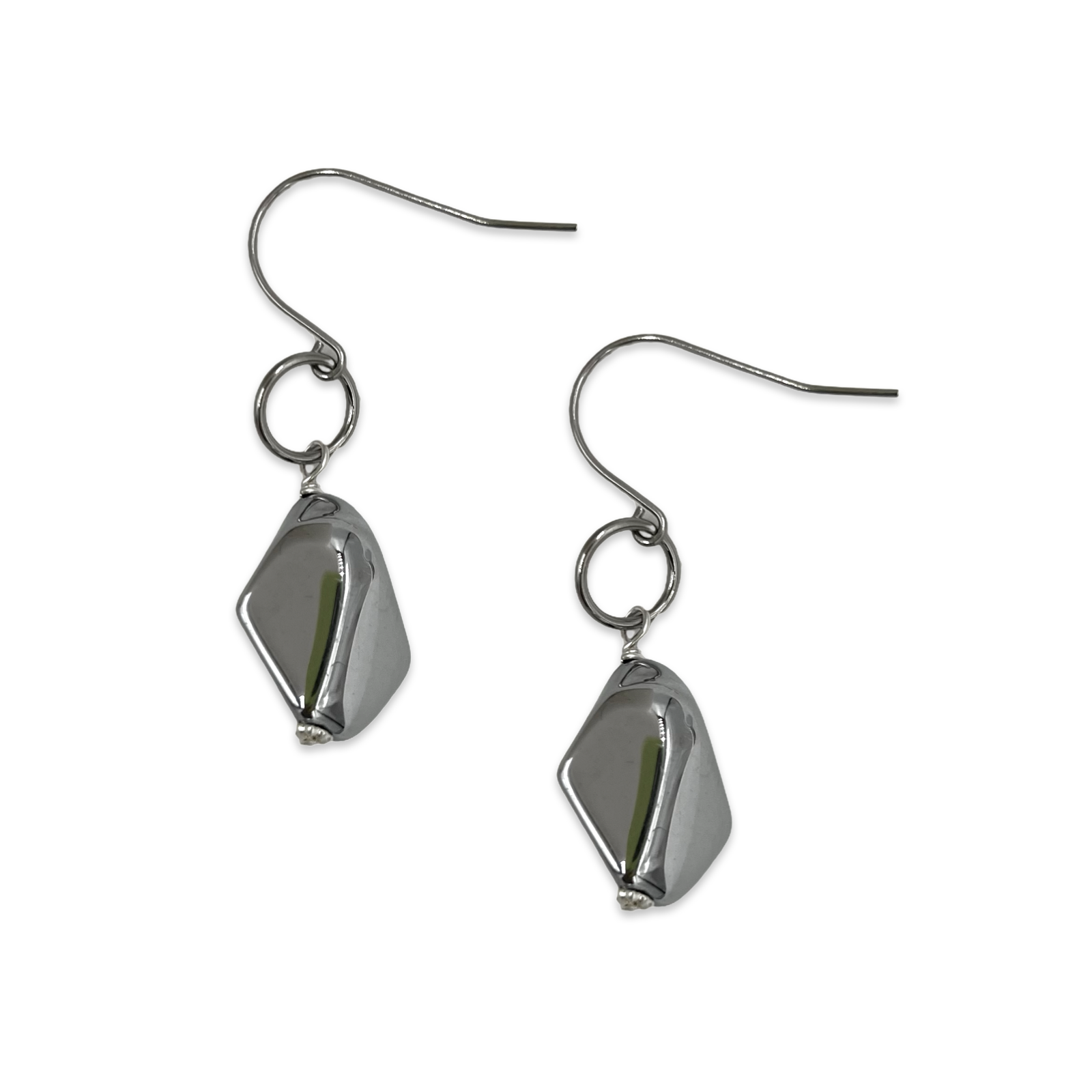 Metallic Brush Earring