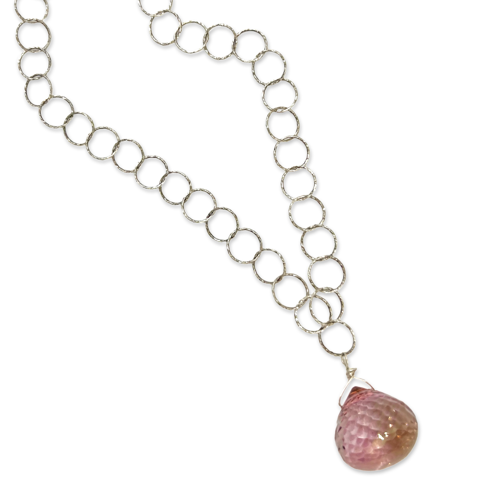 Dropping Pink Q Necklace