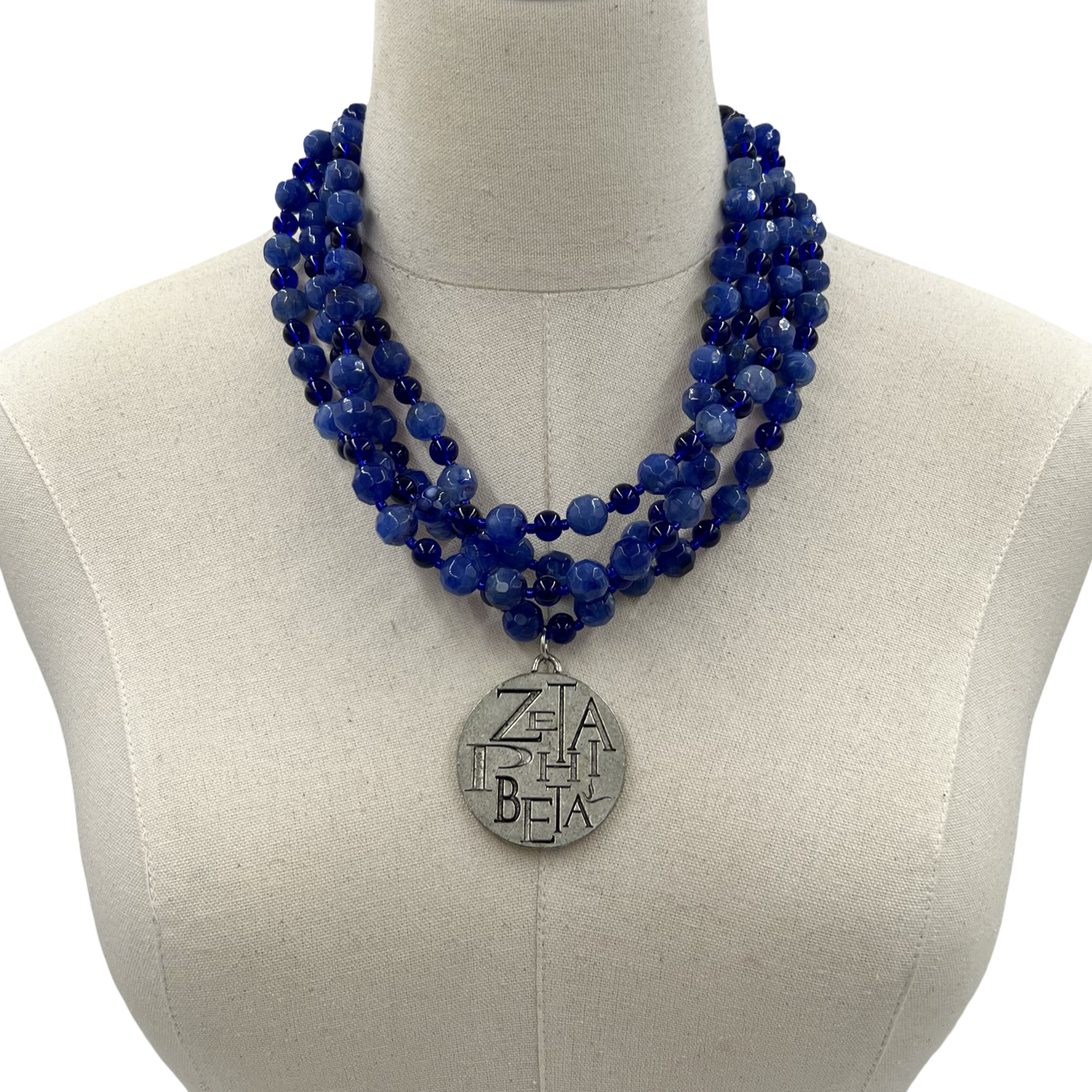 Zeta Fall Blue Necklace