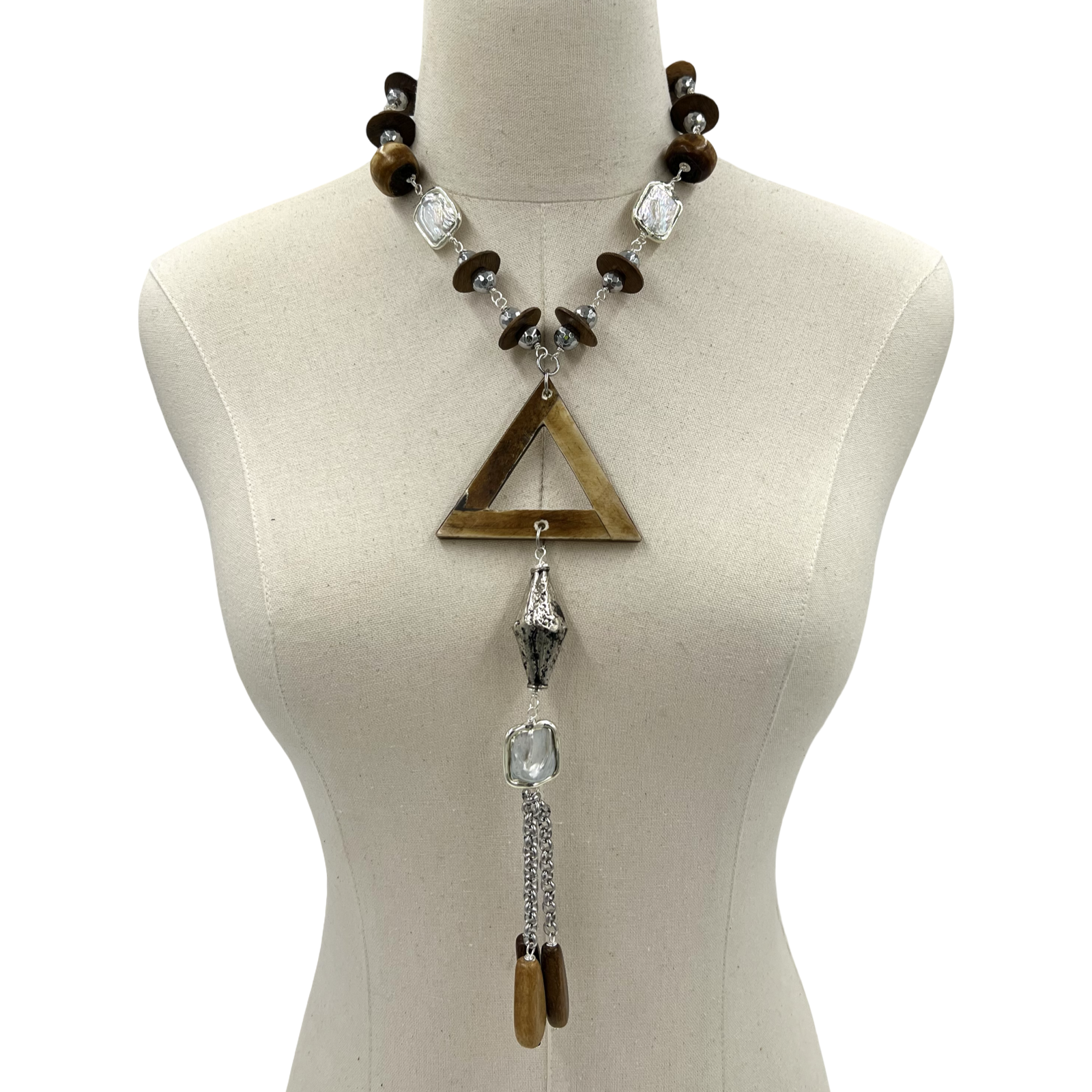 Pyramid Cabin Necklace