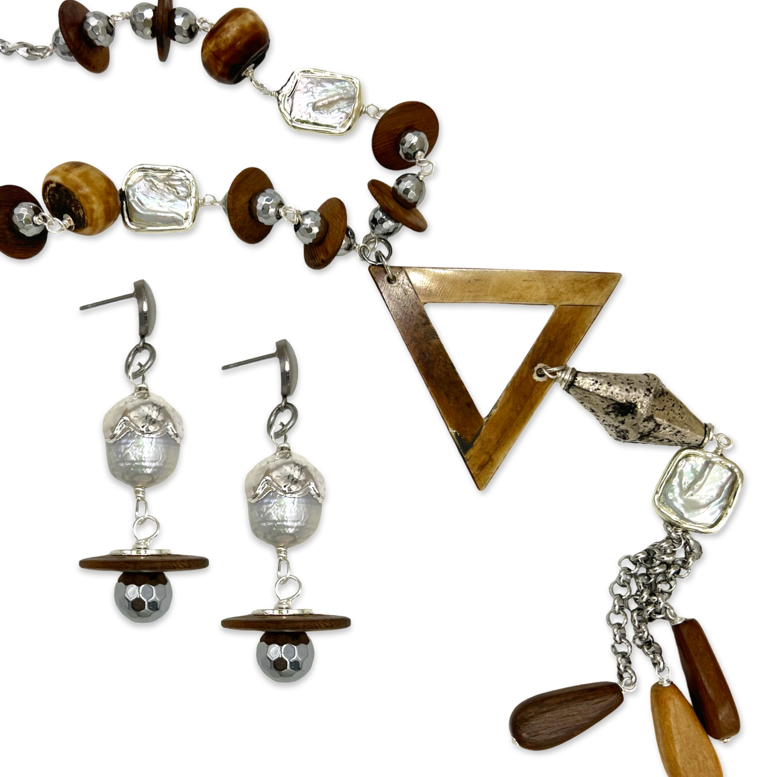 Pyramid Cabin Necklace