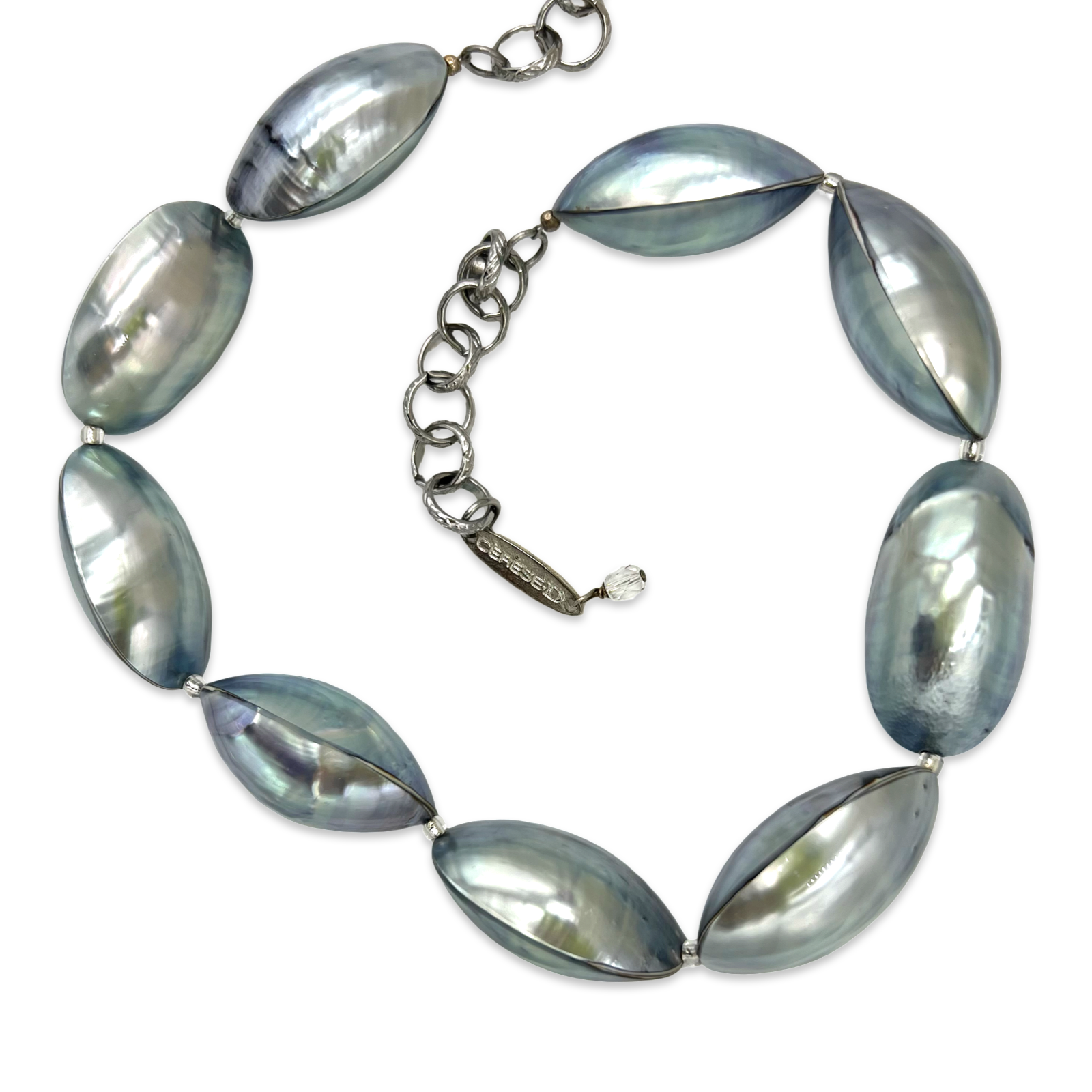 Shell Silver Steel Necklace