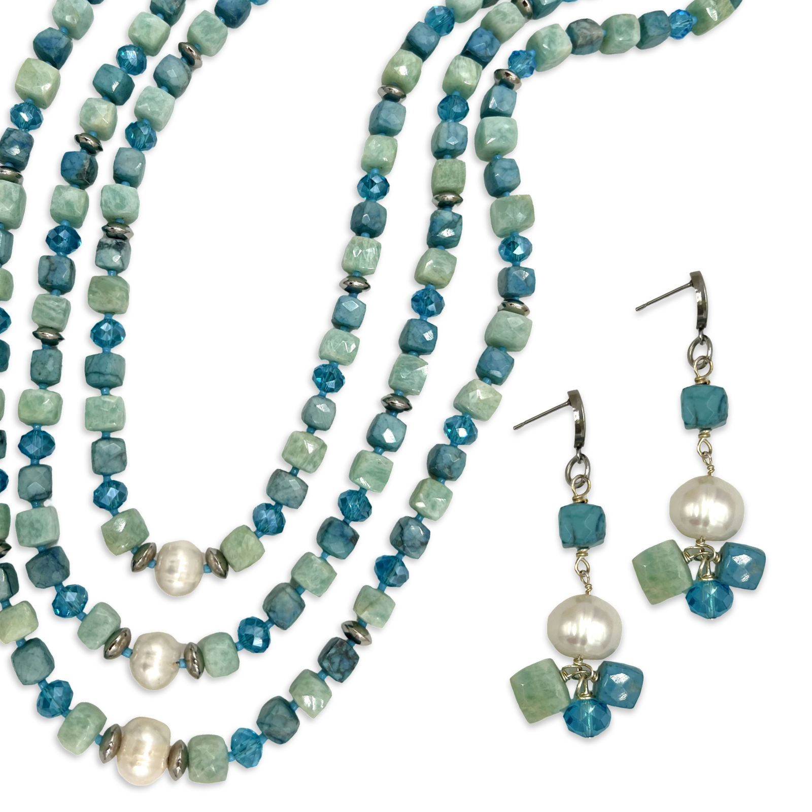 Turquoise Three Bye Necklace
