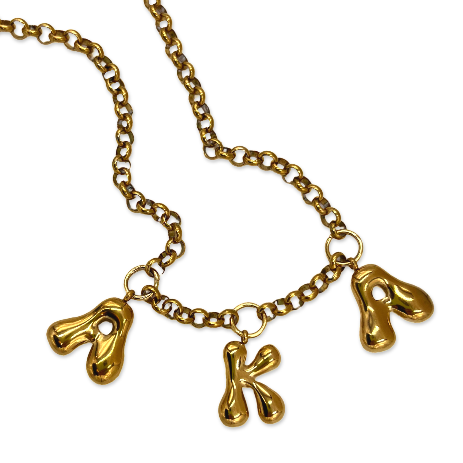 AKA Bubble Letter Necklace