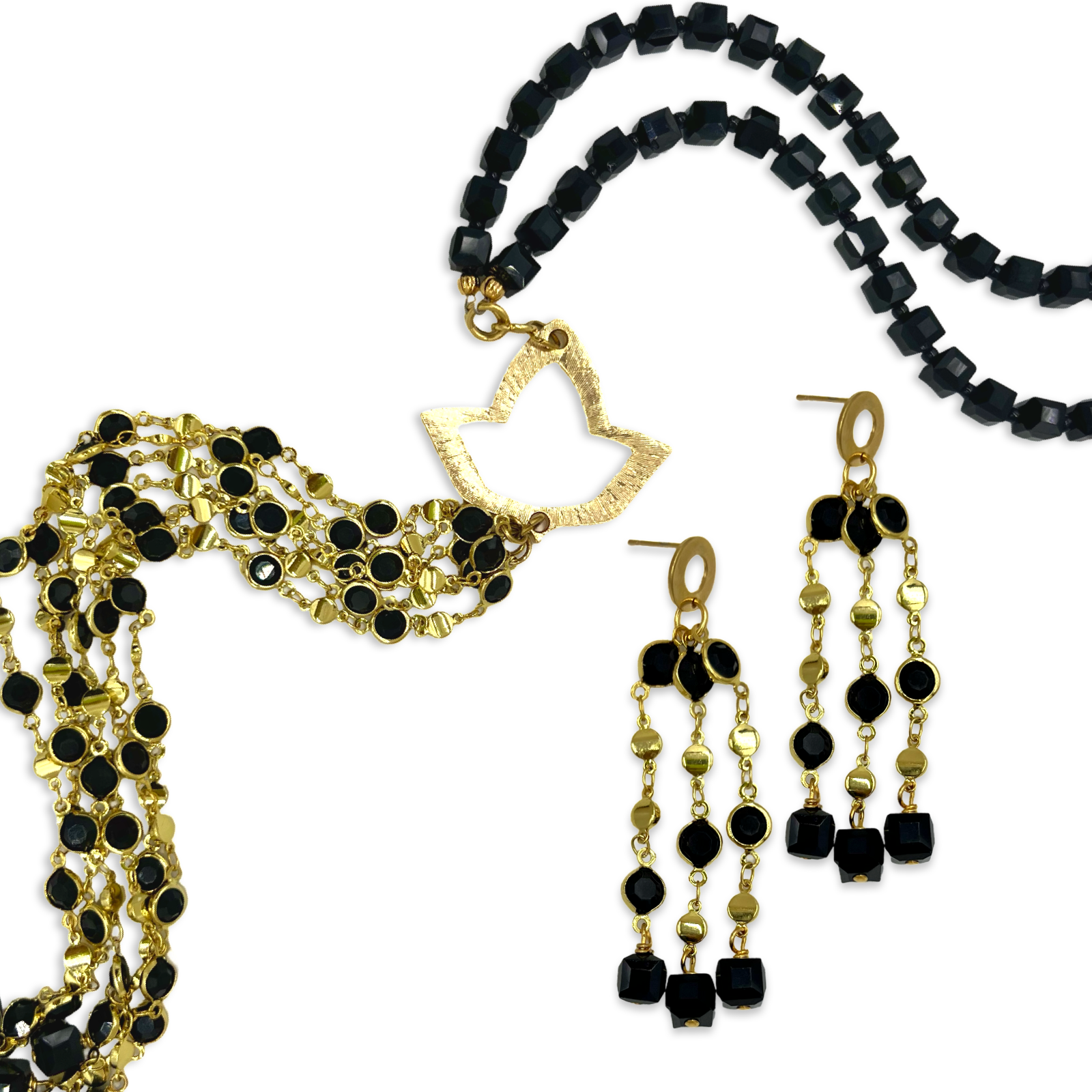 AKA Black Cubic Necklace
