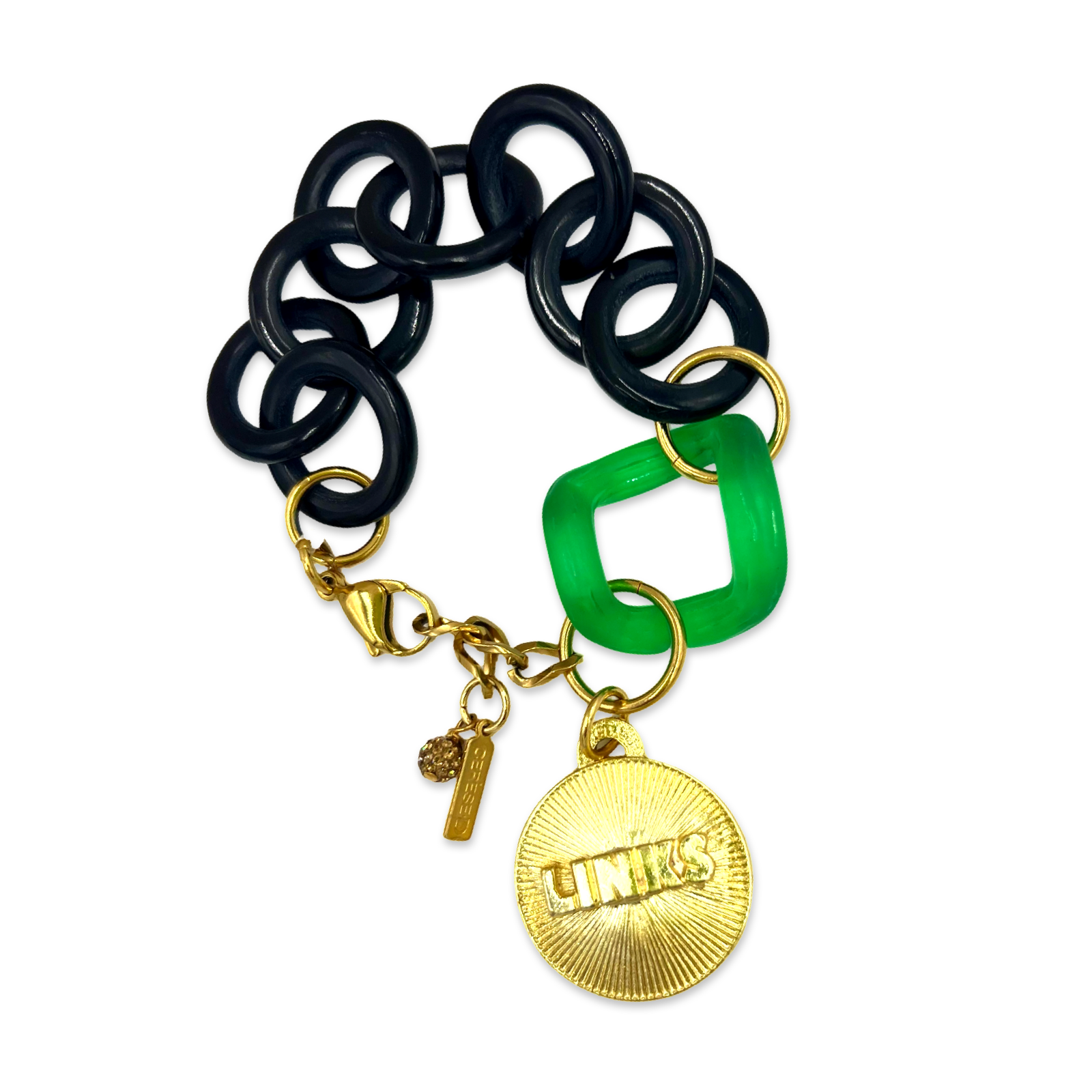 Links Black Greens Bracelet