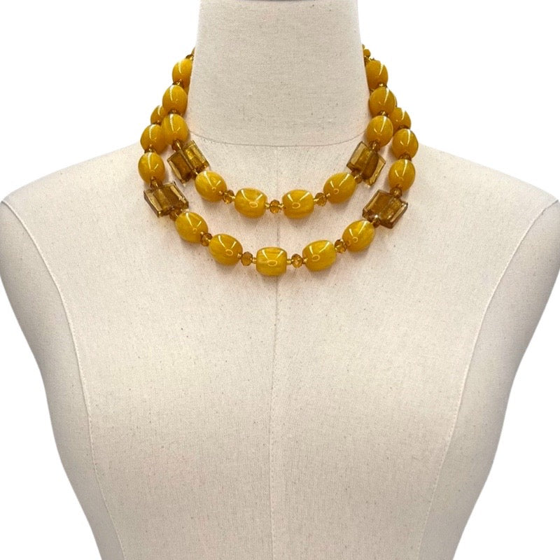 Yellow Chunky Necklace