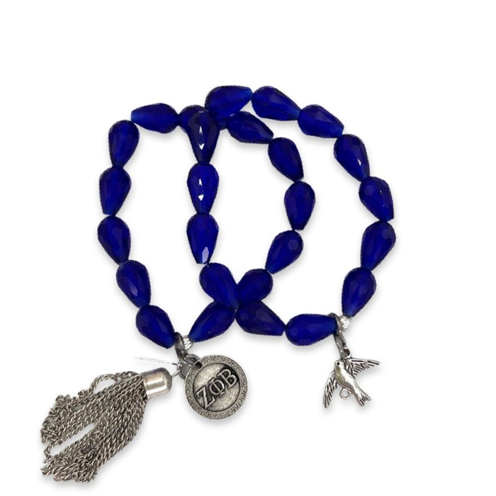 Zeta Phi Beta Blue Bracelet