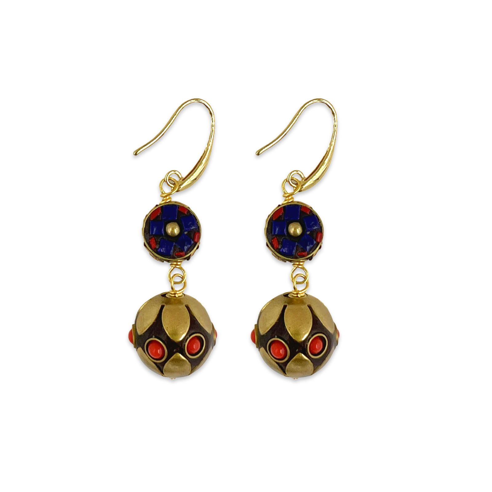 Navy Kickapoo Cavern Earring