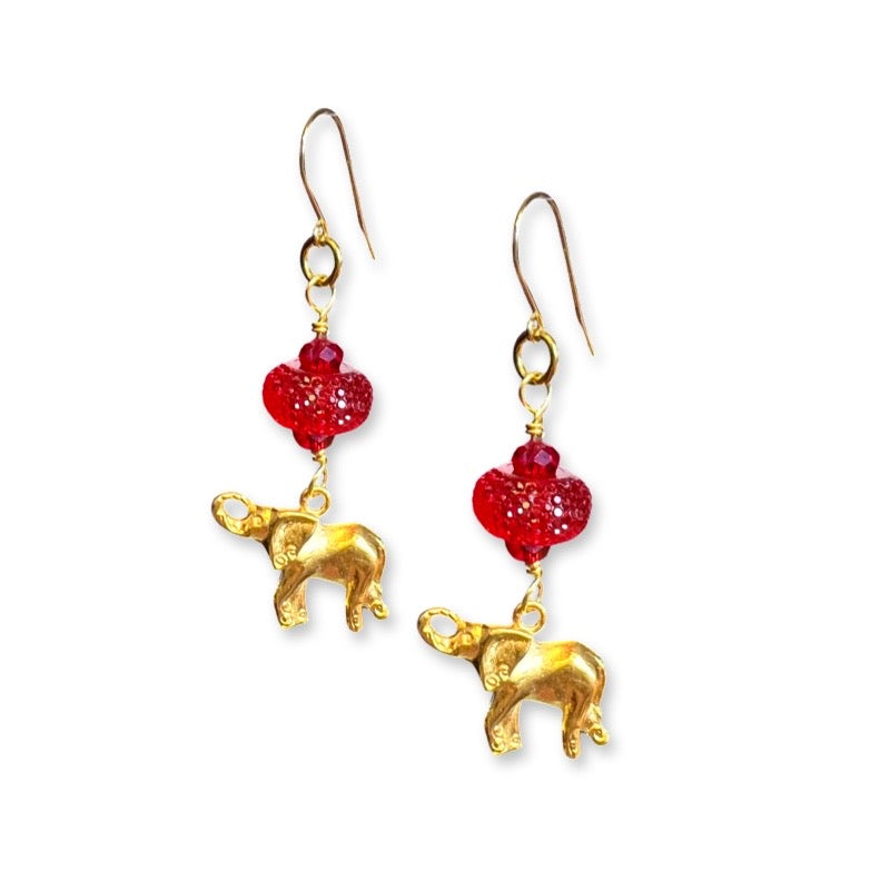 Elephant Ride Earring