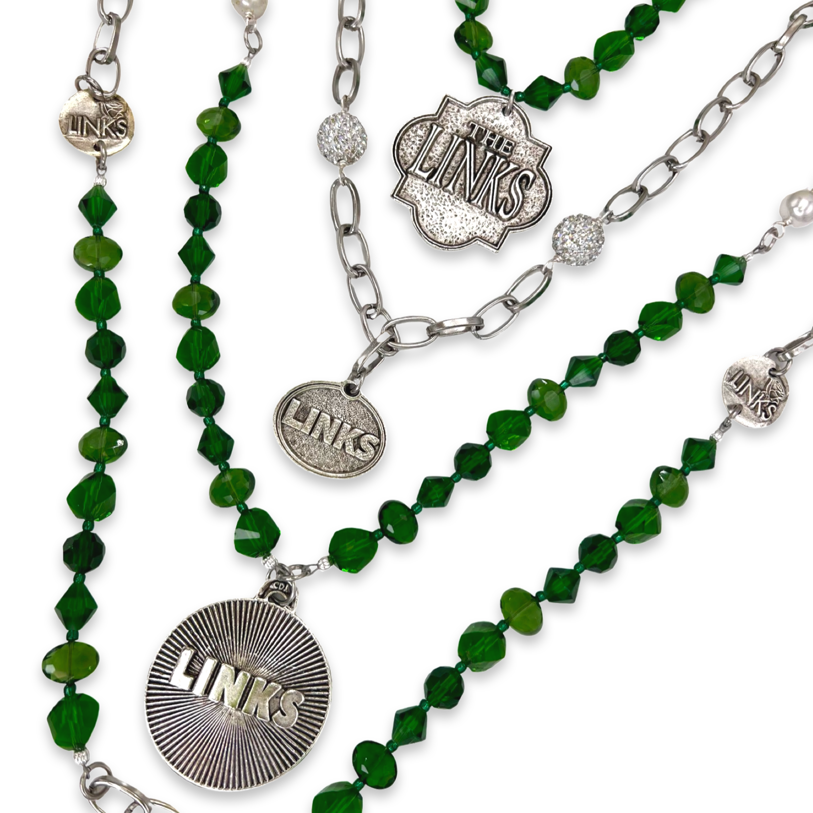 Links Summer Green Necklace