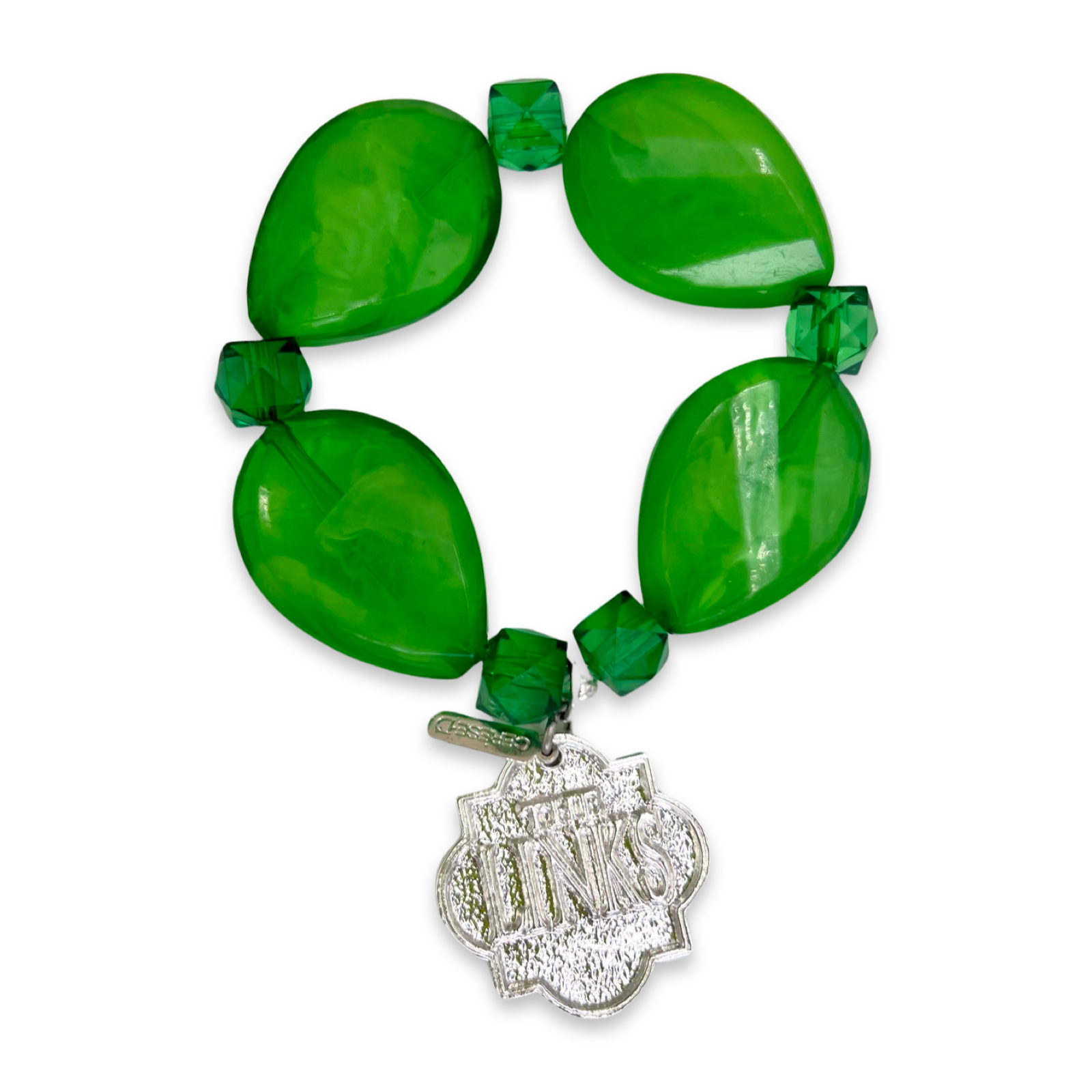 Links Green Stamp Bracelet