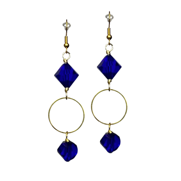 Labor Blue Fin Earrings Earrings Cerese D, Inc.   