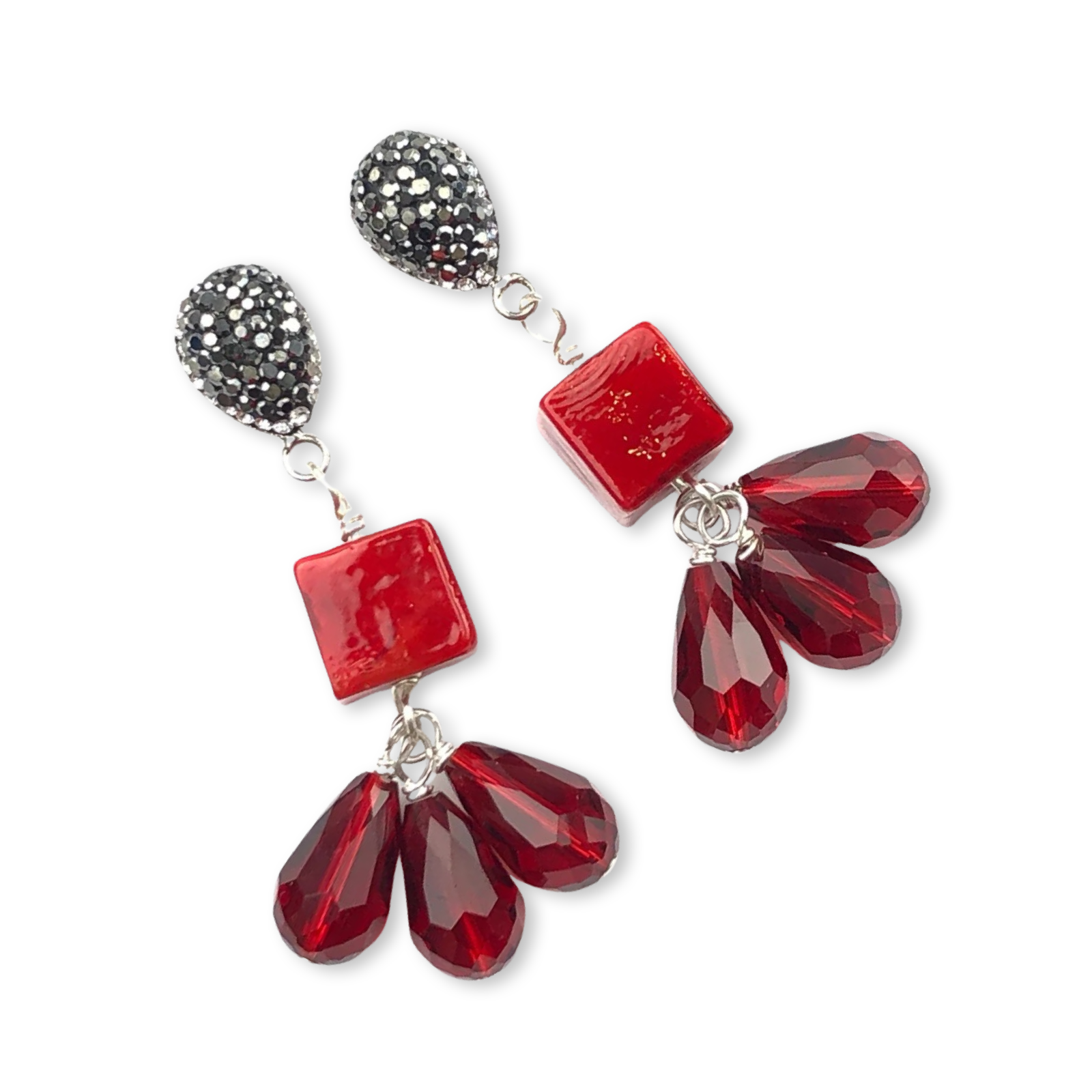 Red Scarlet Earrings