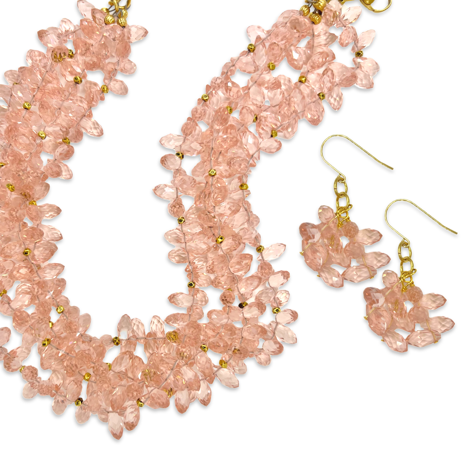 Underground Pink Crystal Necklace
