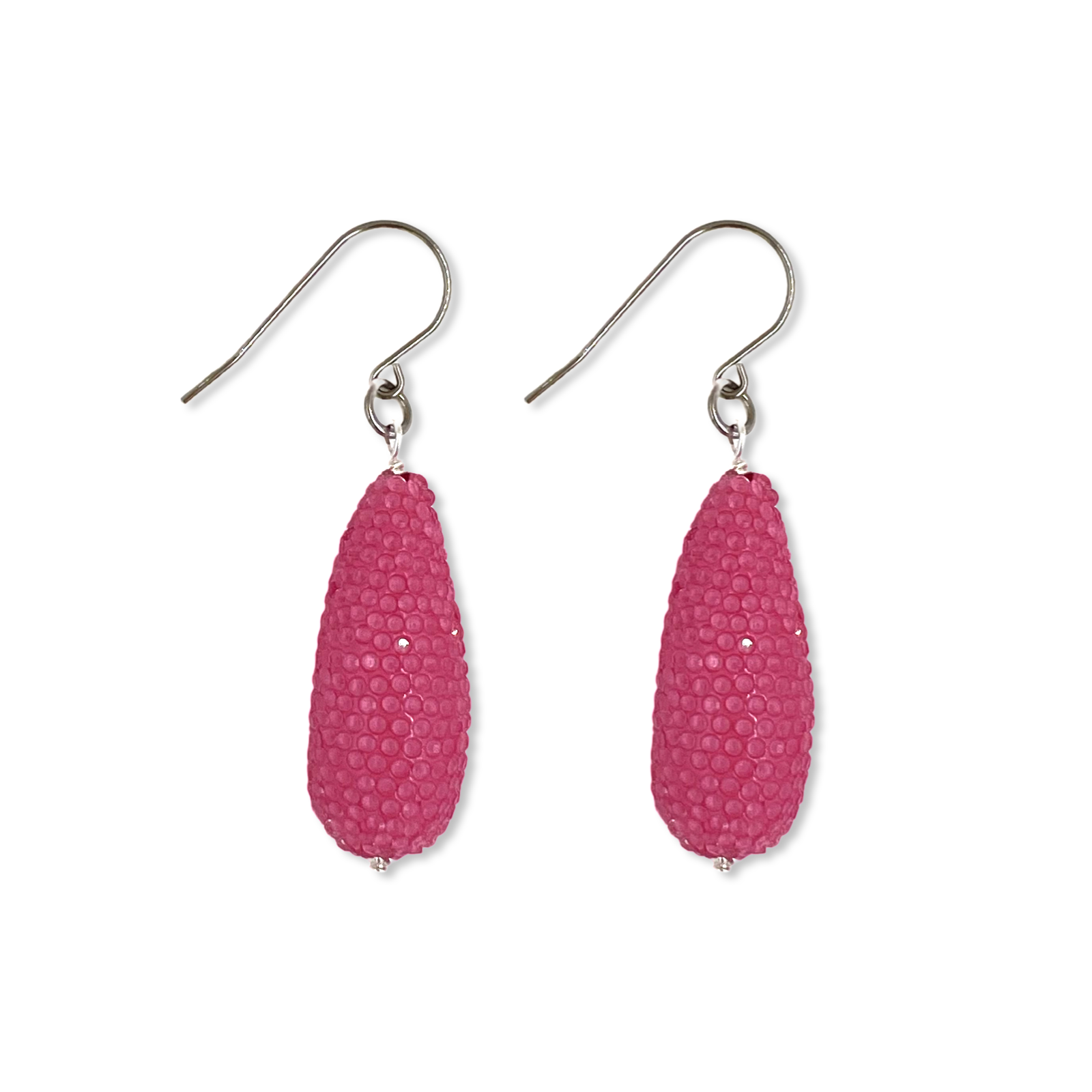 Pink Posie Drop Earring