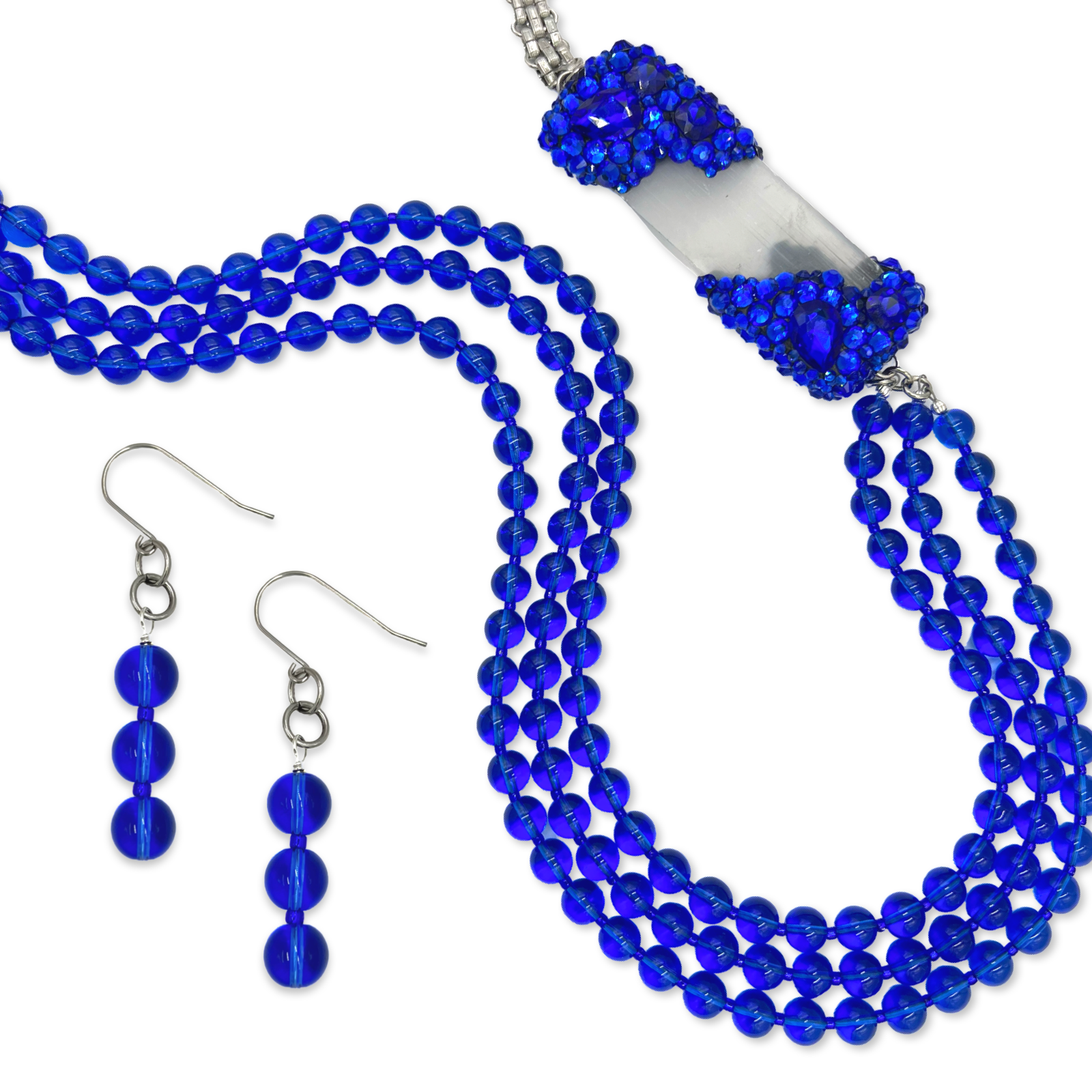 Blue Moira Necklace