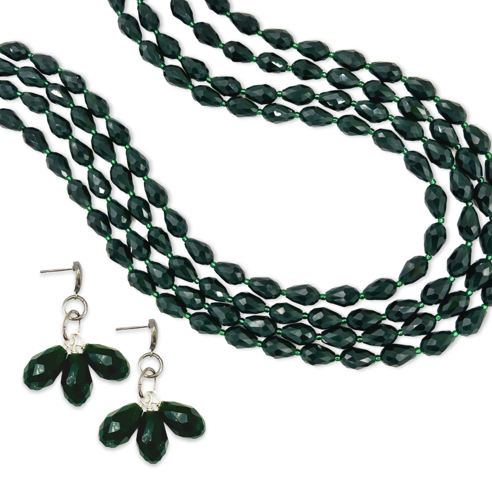 Green Sunbeam Necklace