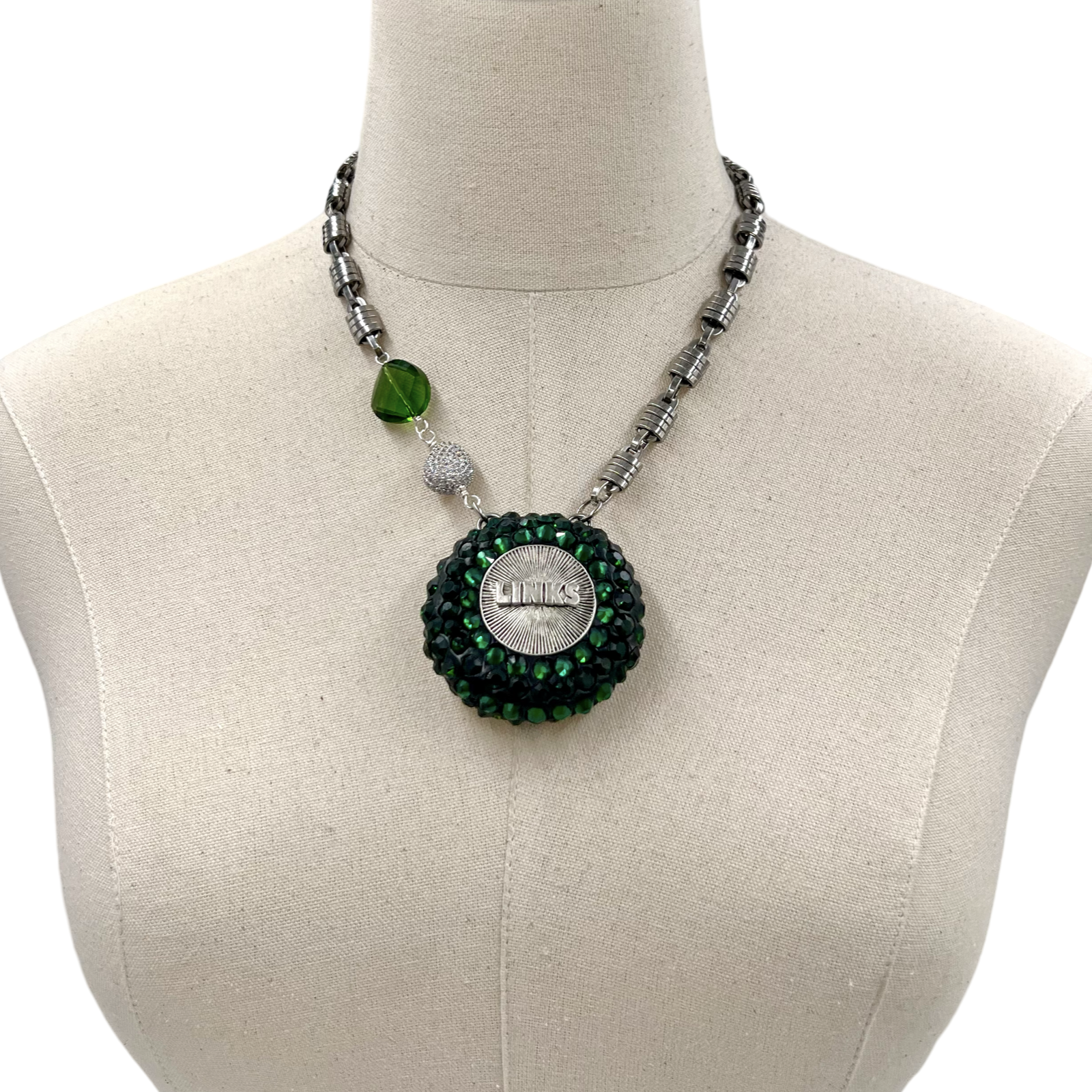 Links Promise Green Necklace