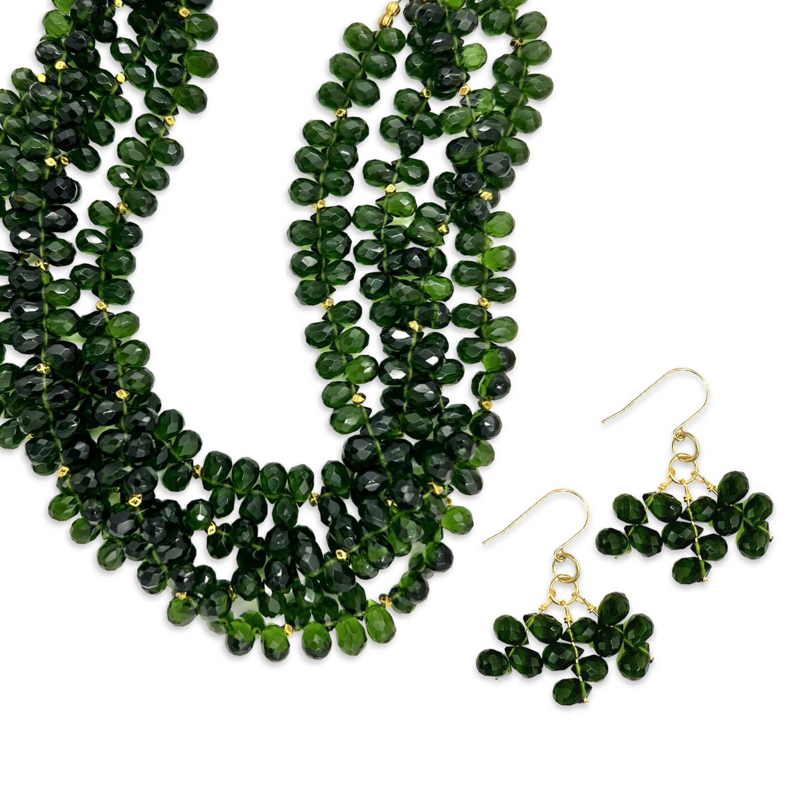 Underground Green Crystal Necklace