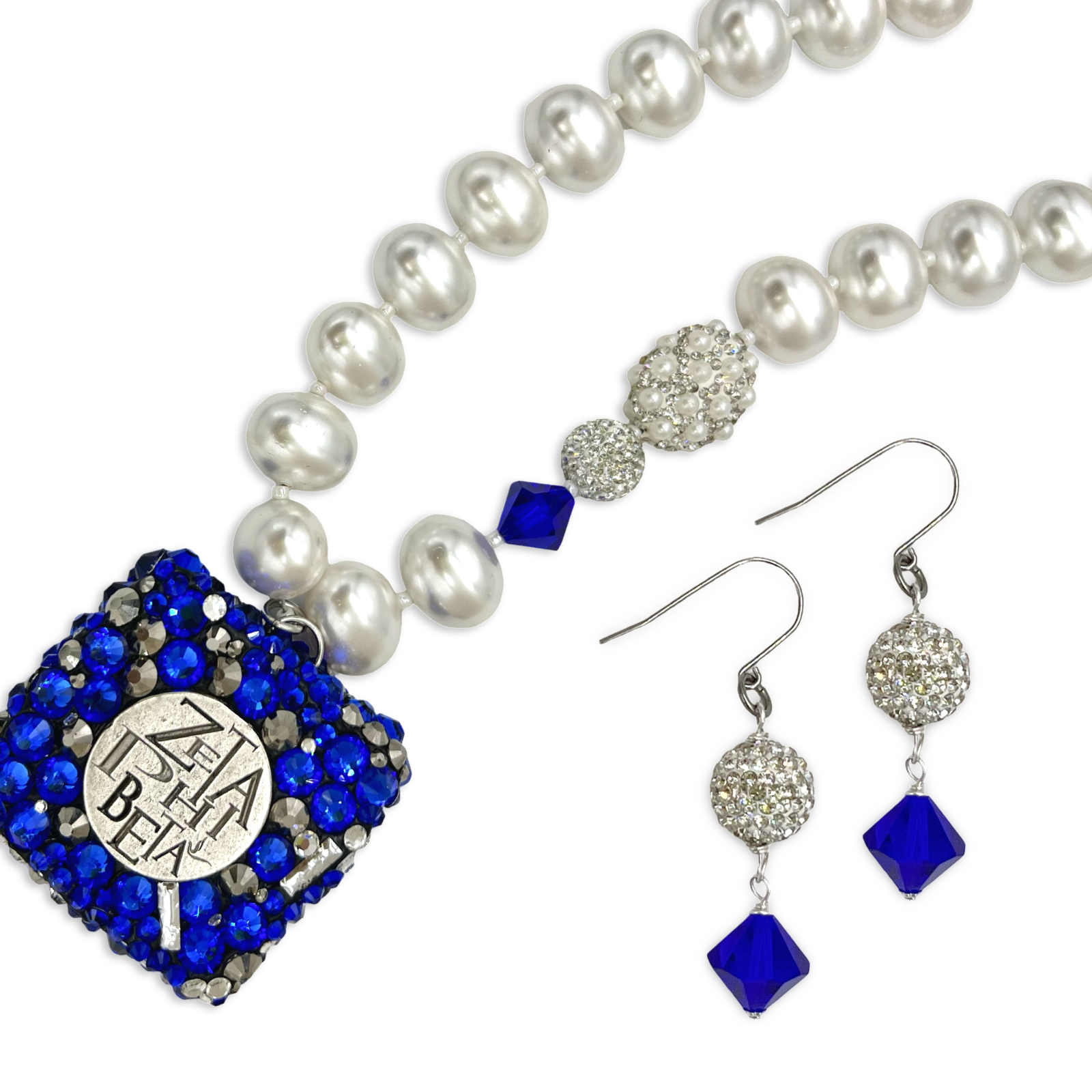 Zeta Blue Bling Jazz Necklace