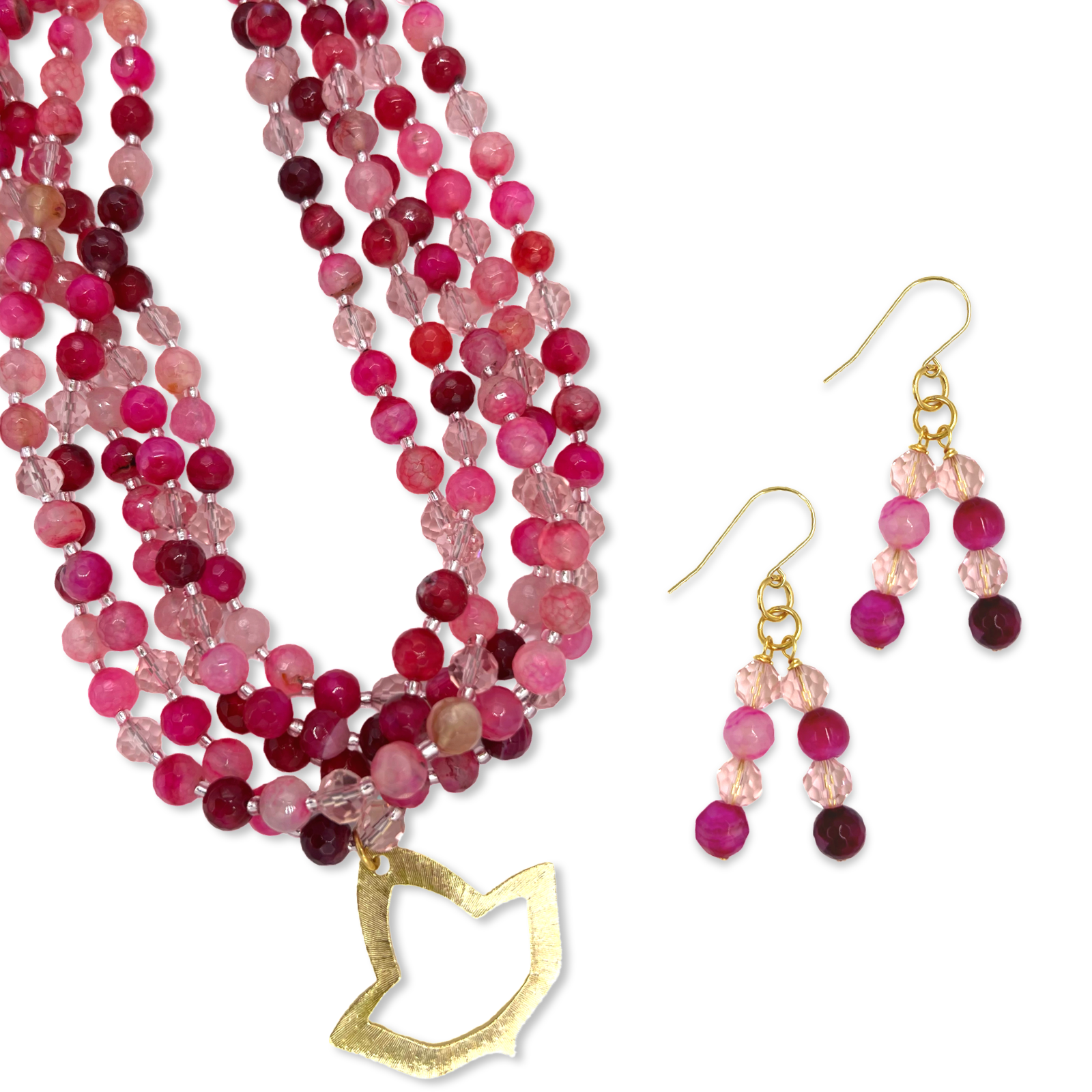 AKA Rasp Fuchsia Necklace