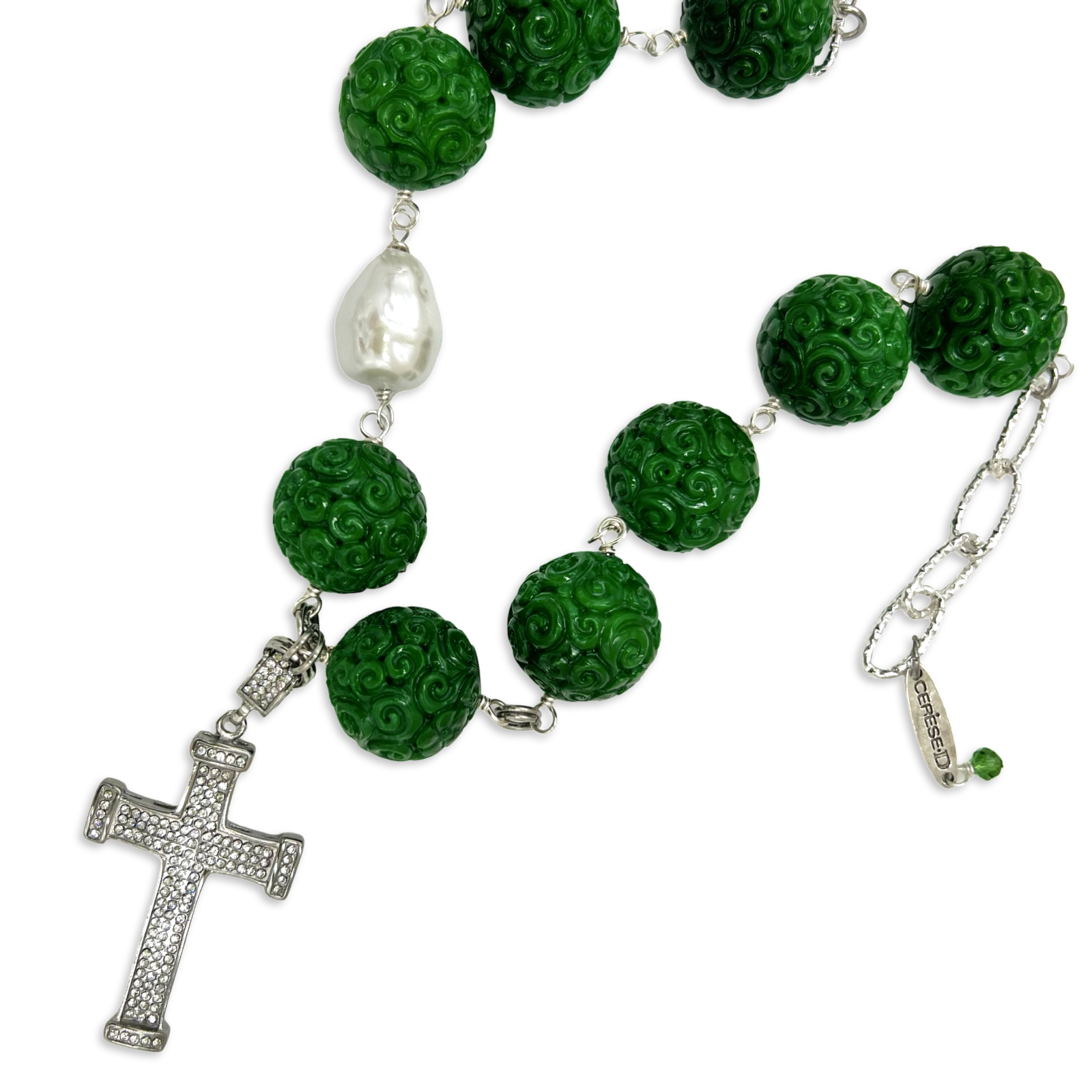Cross Carved Necklace