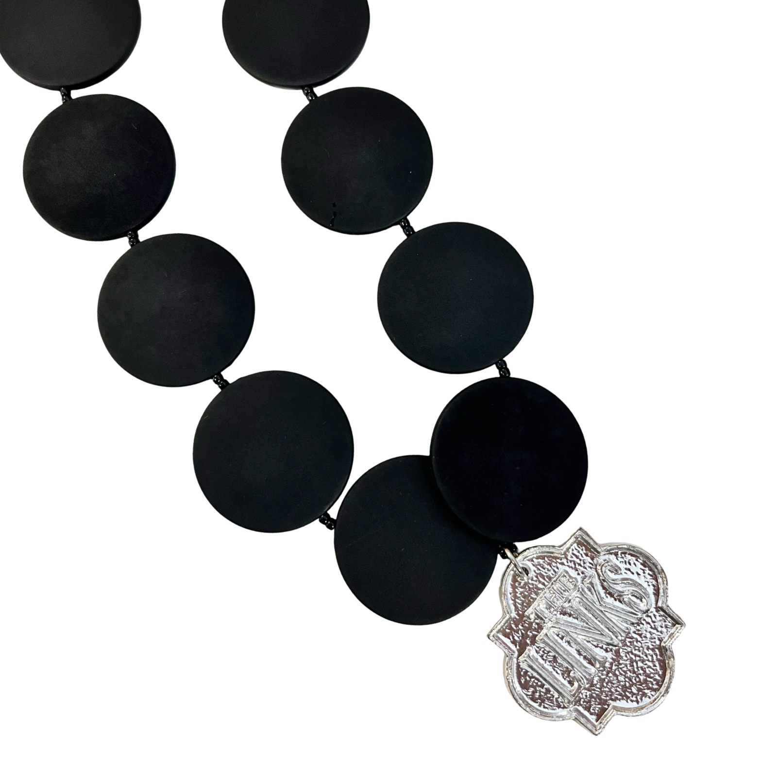 Links Black Slab Necklace
