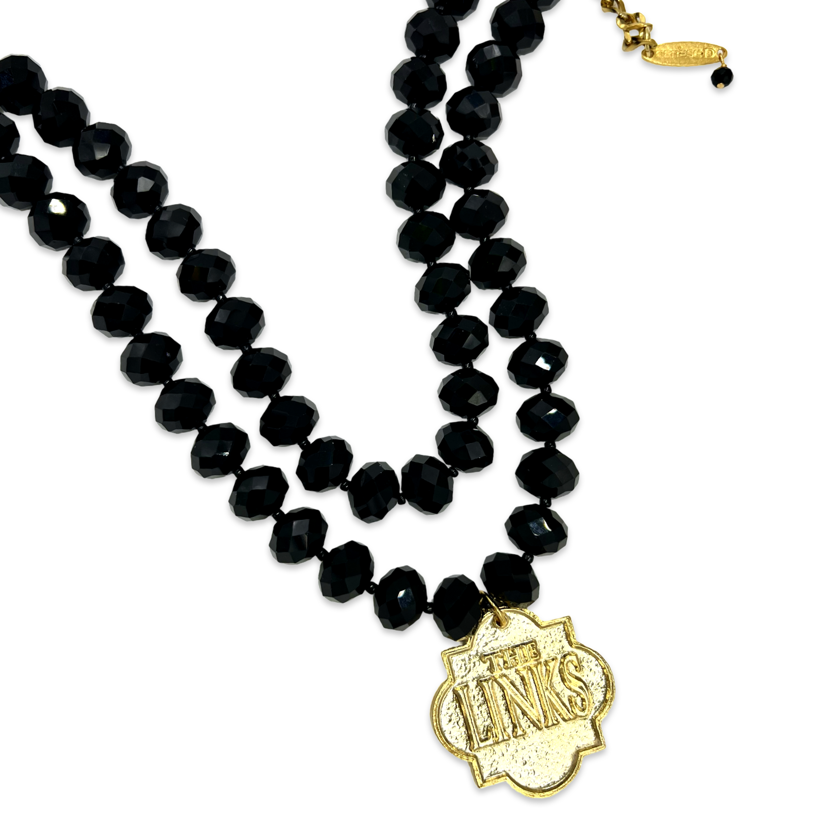 Links Double Black Casper Necklace