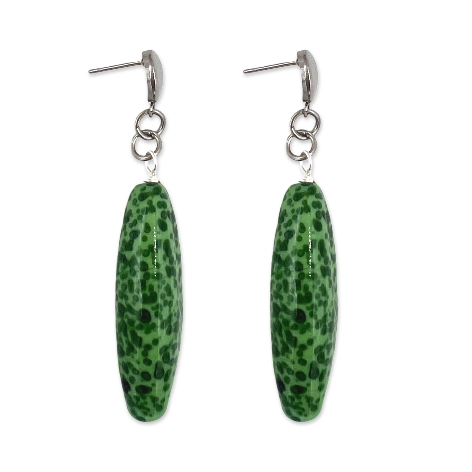 Green Leo Earring