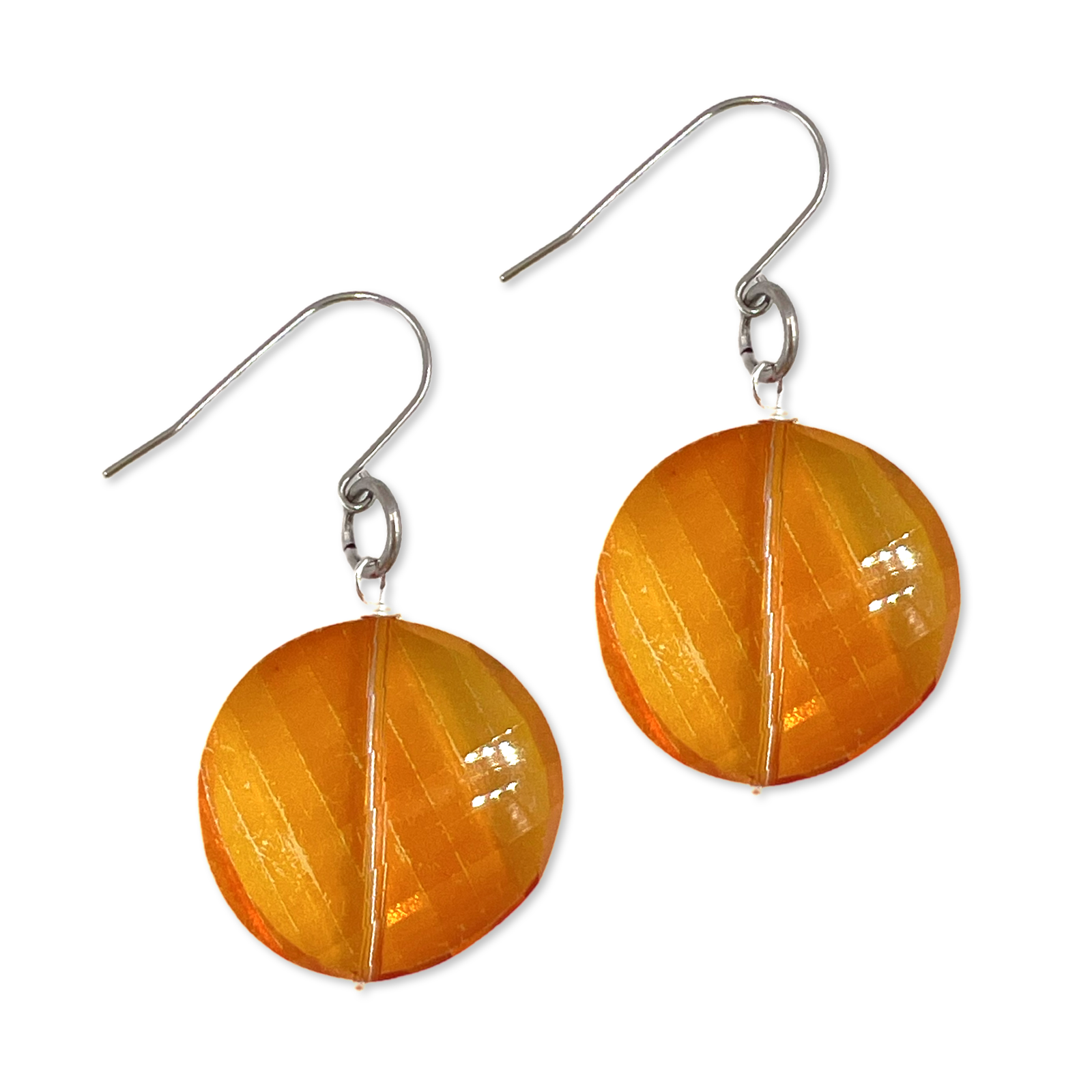 Orange Time Earring