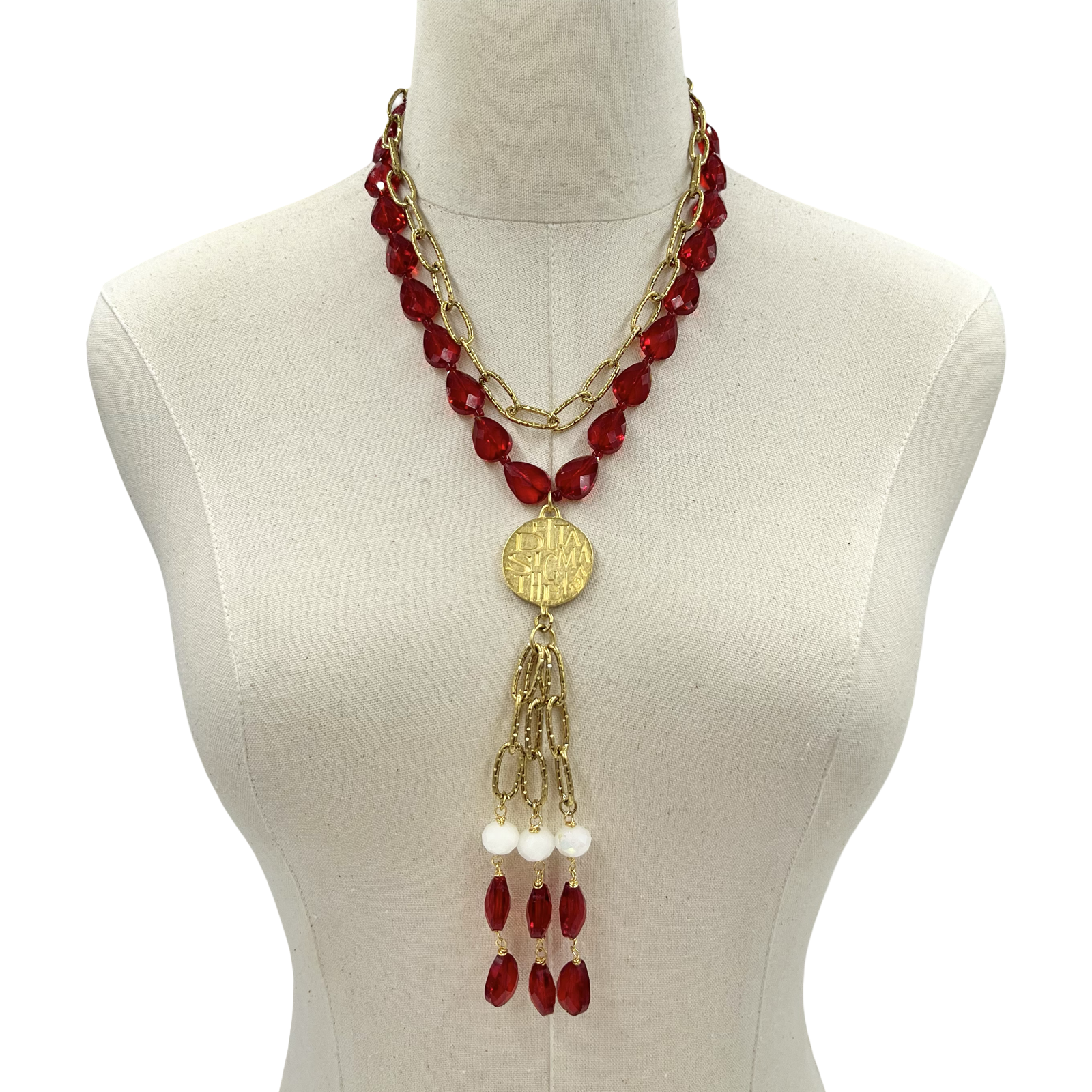 Delta Fury Red Necklace