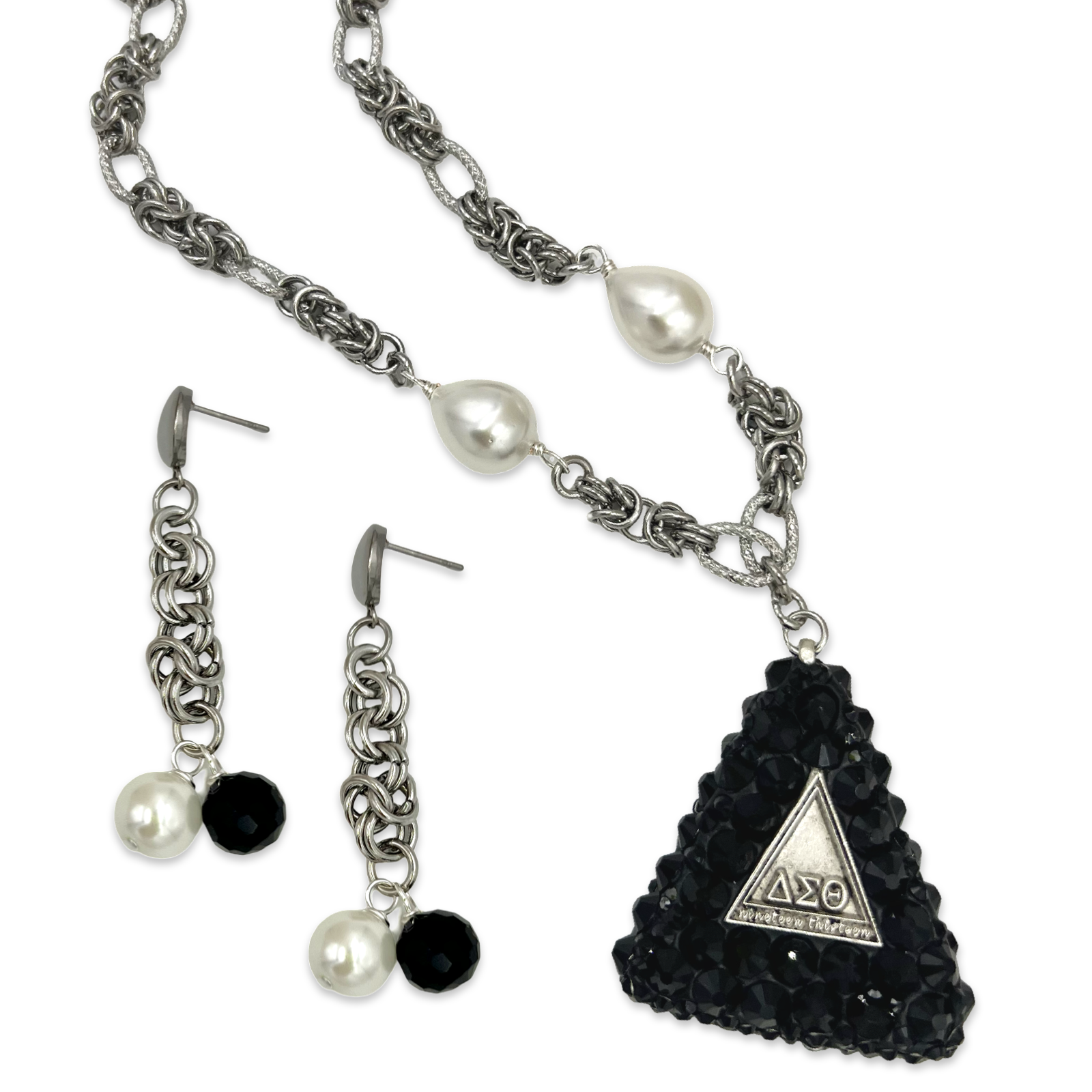 Delta Pyramid Glitz Necklace