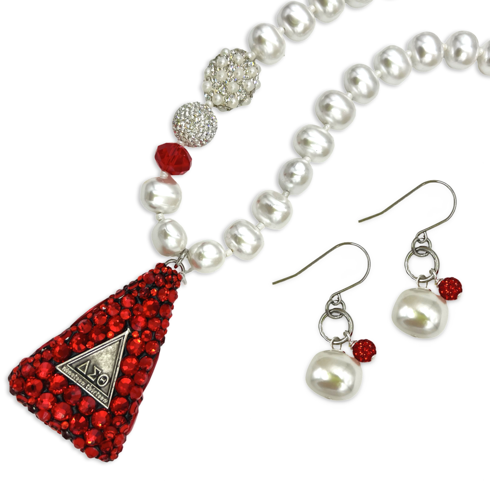 Delta Red Bling Bebop Necklace