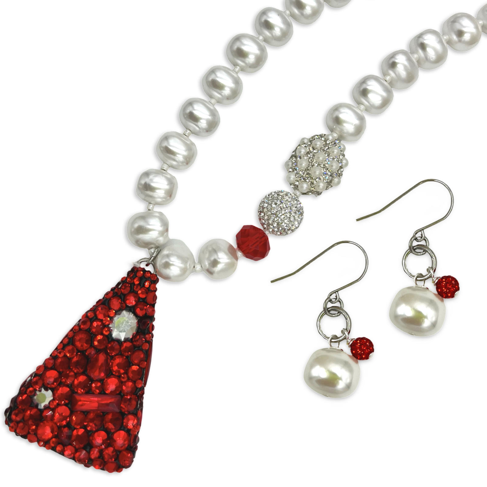 Delta Red Bling Bebop Necklace
