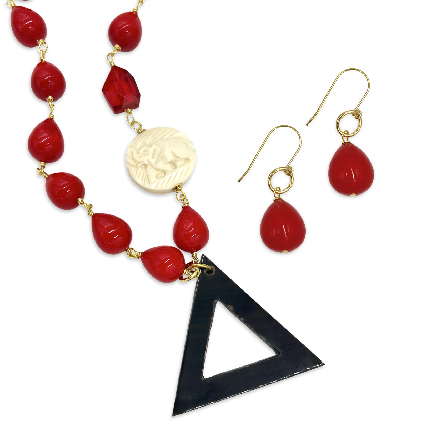 Ellie Red Necklace