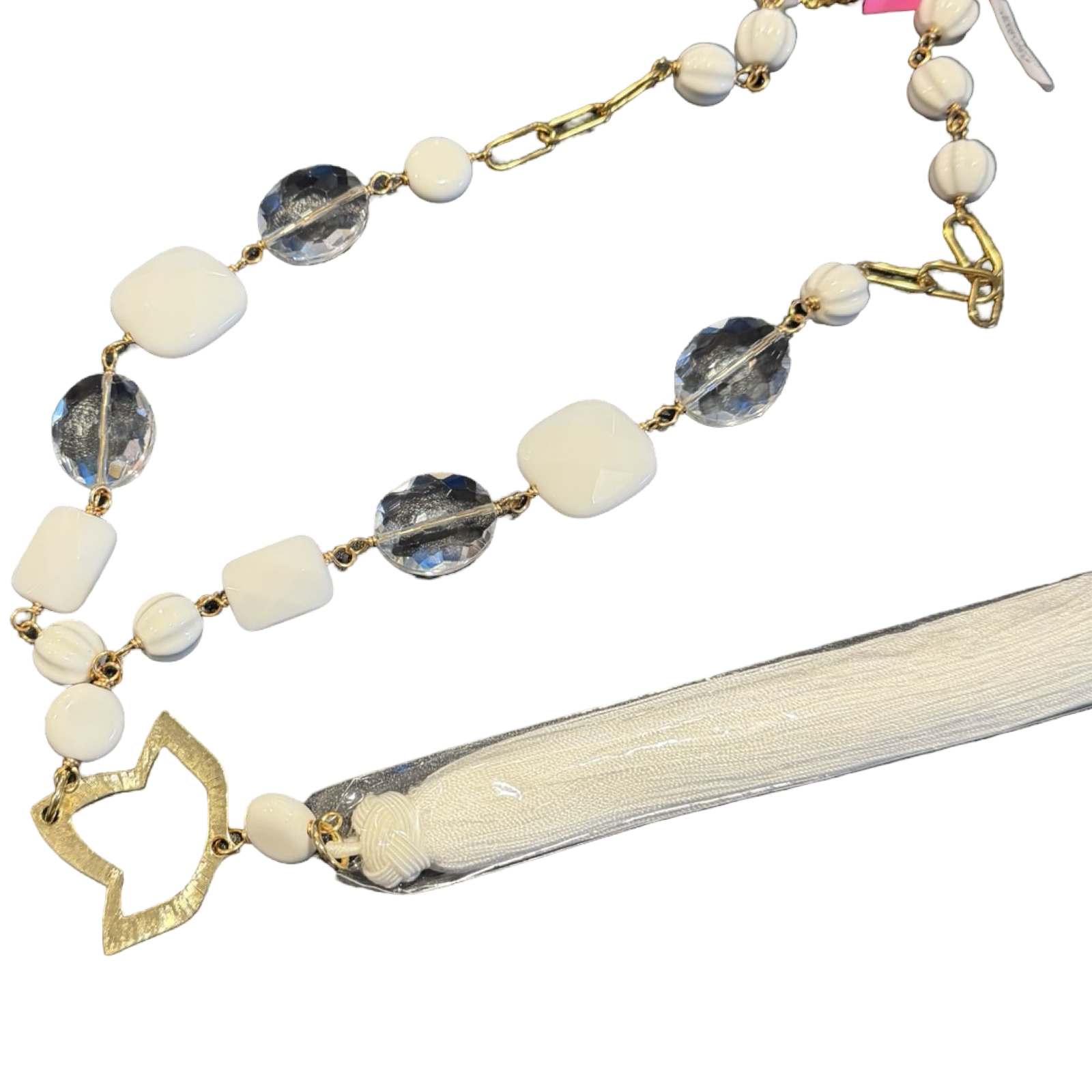 AKA White Task Necklace