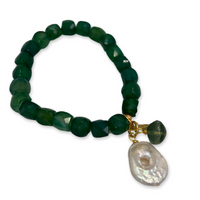 Green Streak Bracelet Bracelets Cerese D, Inc. Gold  