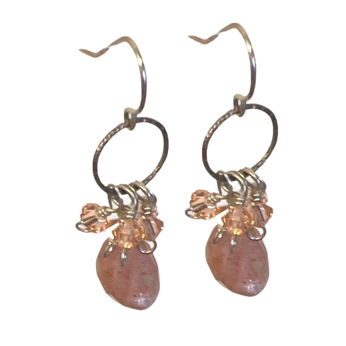 Brazos Pink Anson Earring Earrings Cerese D, Inc.   