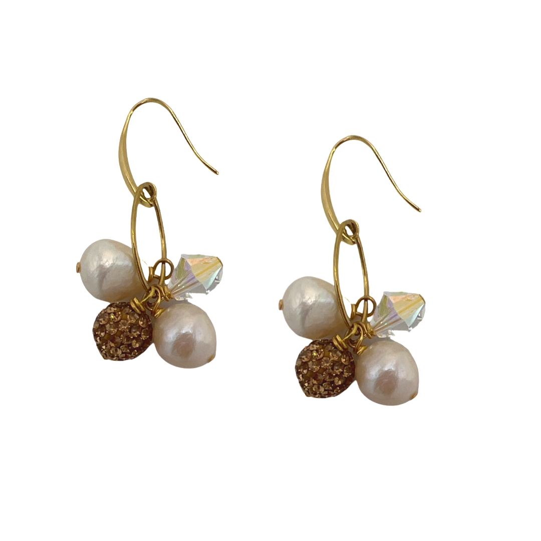 Big Spring Gold Earring Earrings Cerese D, Inc.   