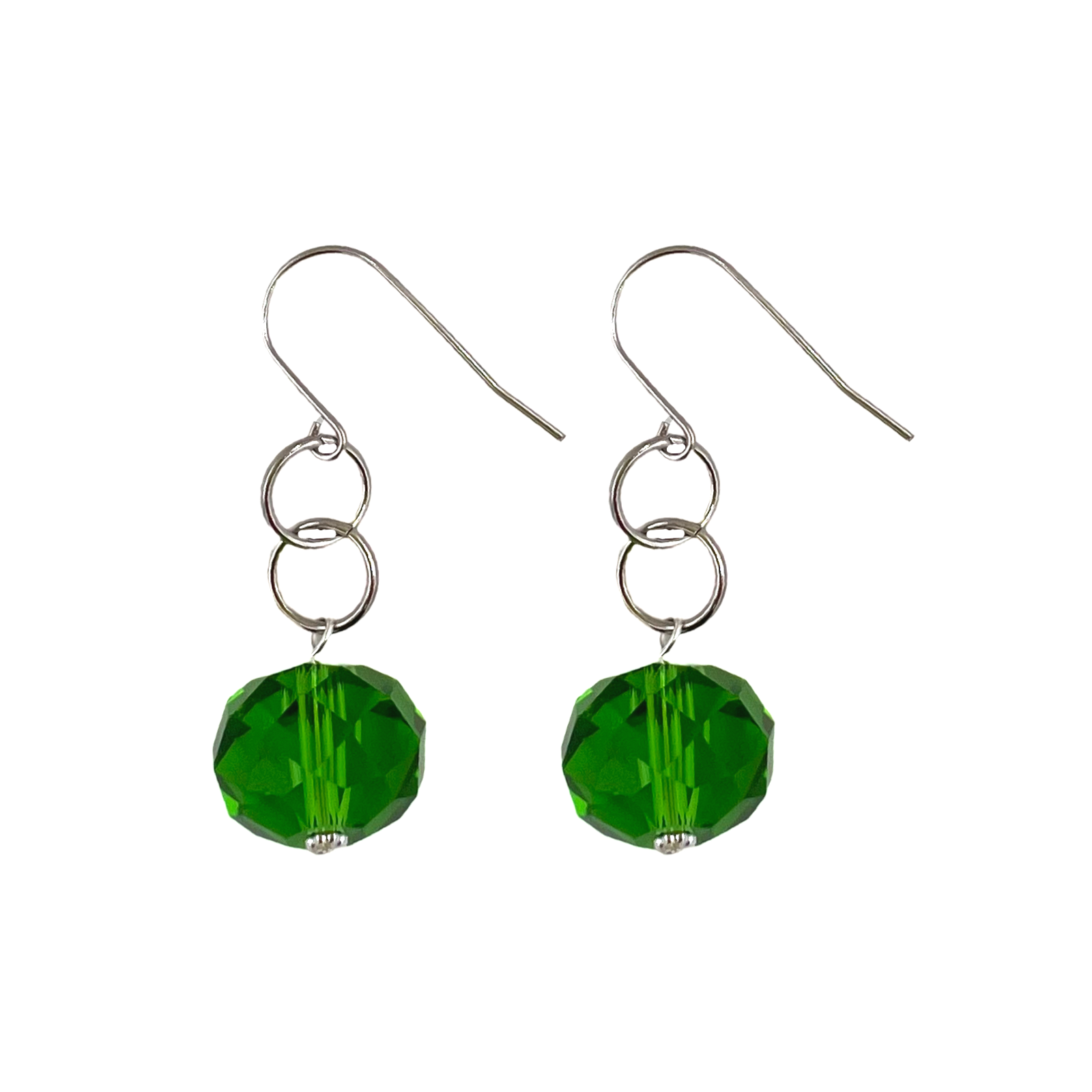 Apple Green Face Earring