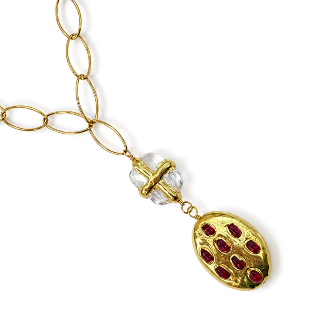 Labor Red Pearl Necklace