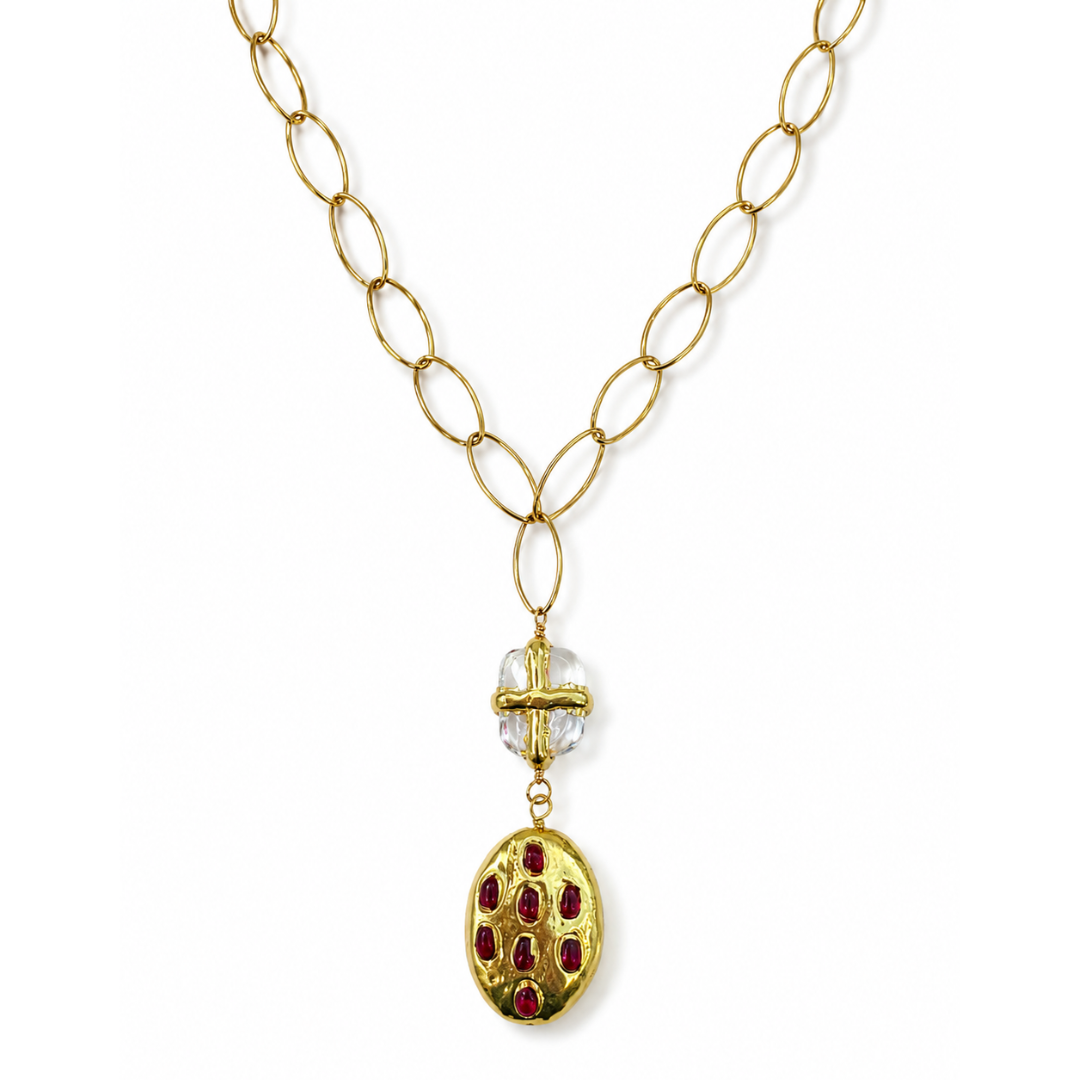 Labor Red Pearl Necklace