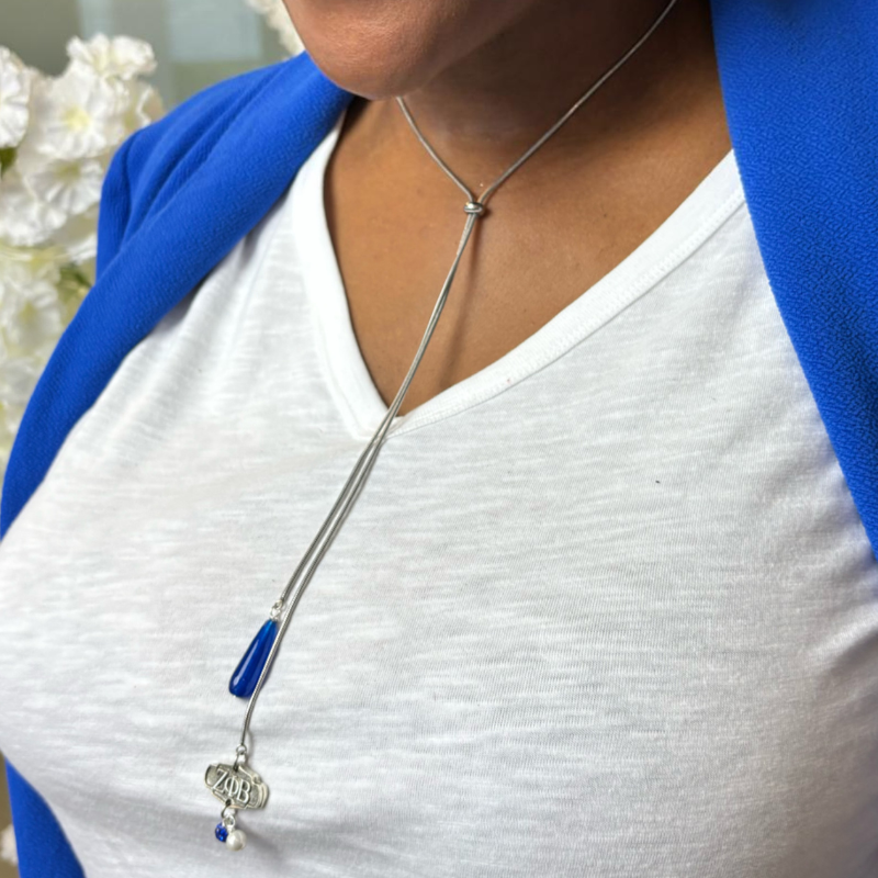 Zeta Bolo Carter Necklace