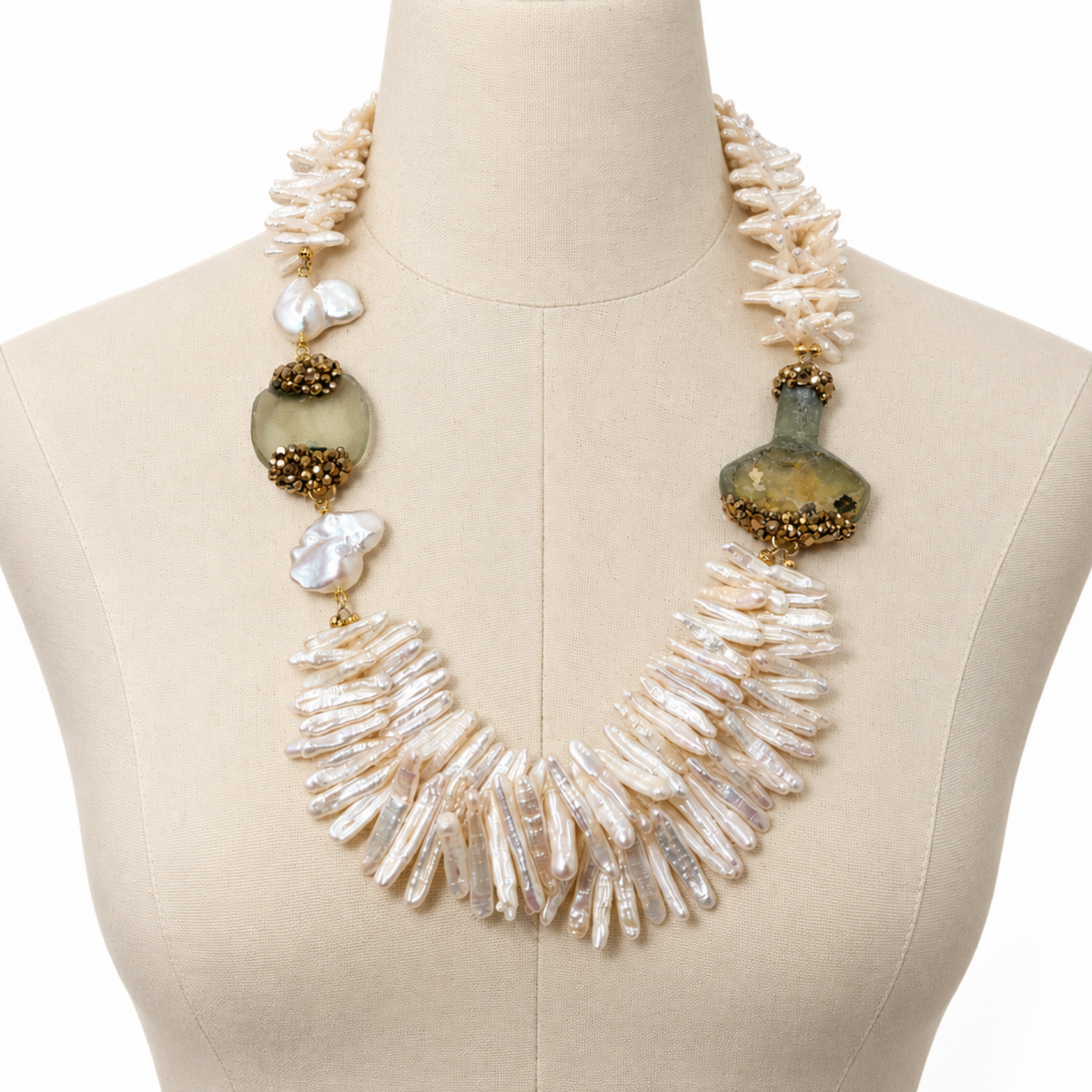 Irene Pearl Necklace Set