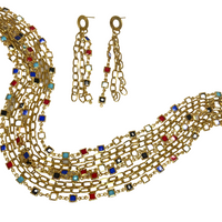 Colorful Leah Necklace Necklaces Cerese D, Inc.   