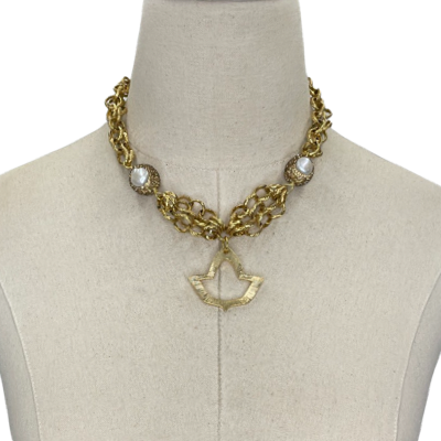AKA Gold Gable Necklace AKA Necklaces Cerese D, Inc.   