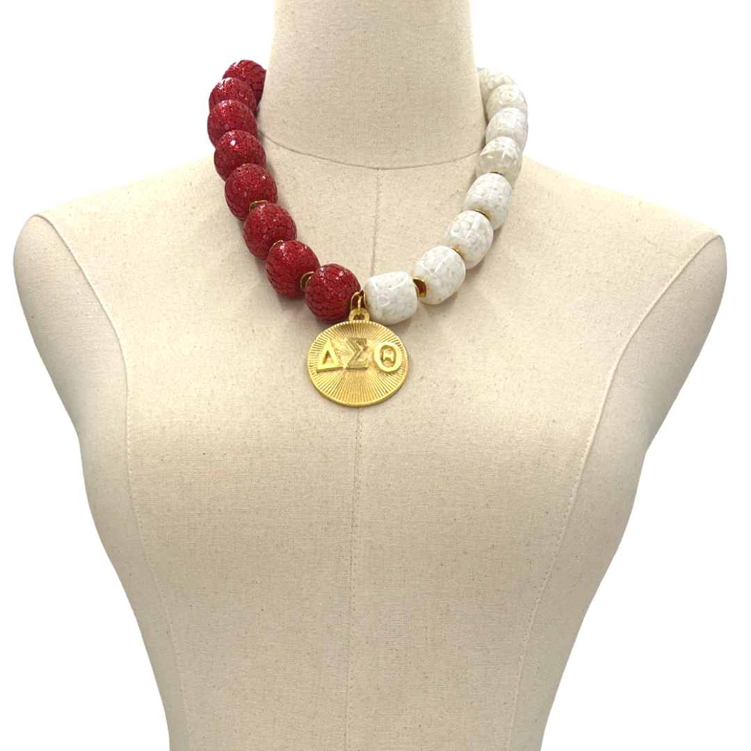 Delta Sequin Trip Necklace DELTA Necklaces Cerese D Jewelry Gold  