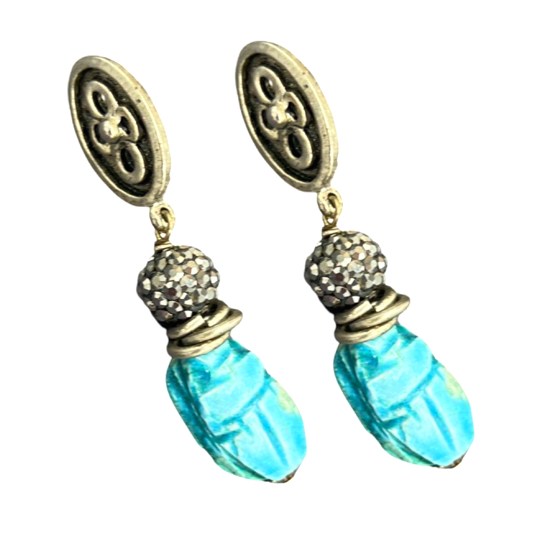 Egyptian Wind Earrings Earrings Cerese D, Inc.   